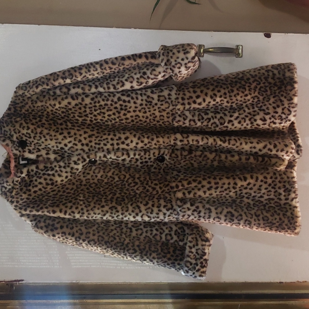 Young gallery leopard coat